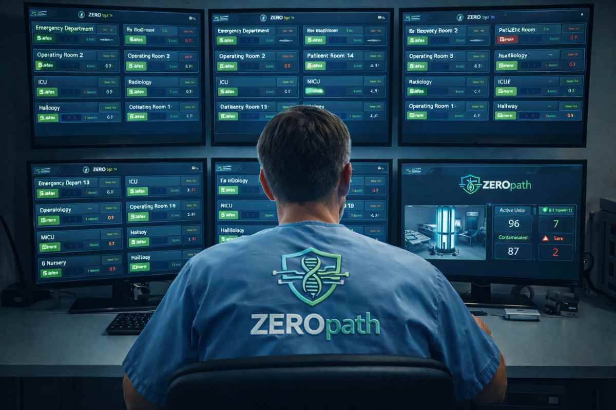ZEROpath System 🏥 Smart real-time hospital disinfection
